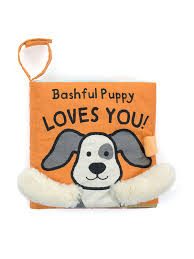 Bashful Puppy Loves You Fabric Book