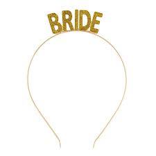 Gold Bride Headband