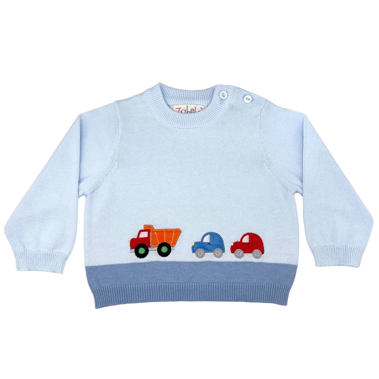 Blue Transportation Knit Sweater
