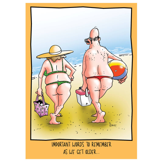 Two Thongs Birthday Card