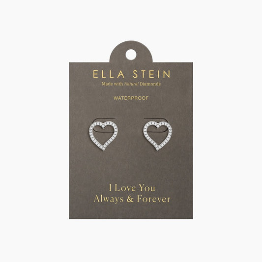 Gold  Take Heart Stud Earrings