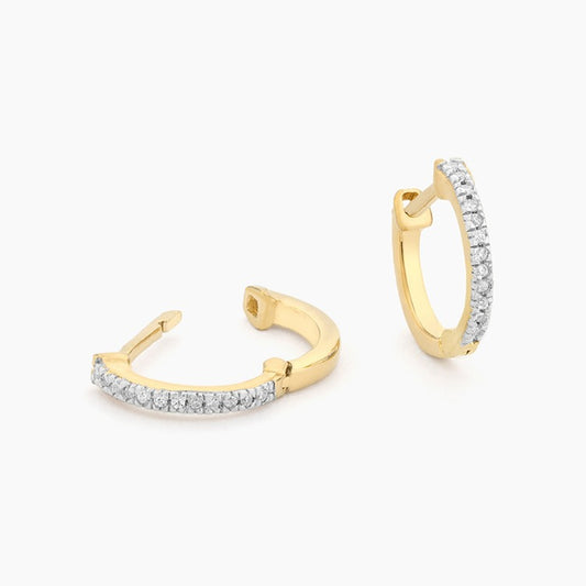 Gold Half-Hearted Adventure? Never! Hoop Earrings
