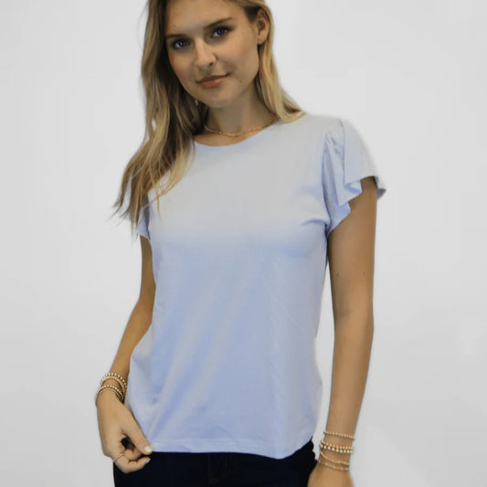 Short Sleeve Flutter Tee
