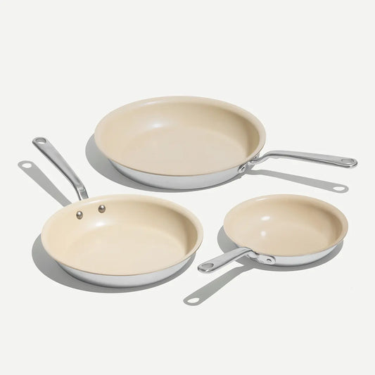 Ceramic Clad Frying Pan - Sand