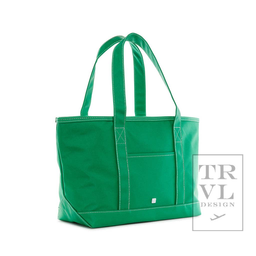 Medium Tote - Midi Coated Kelly Green
