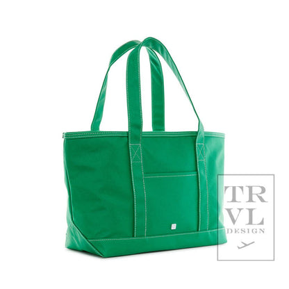 Medium Tote - Midi Coated Kelly Green