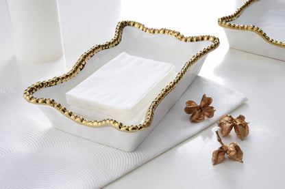 Salerno Gold Dinner Napkin/Guest Towel Holder