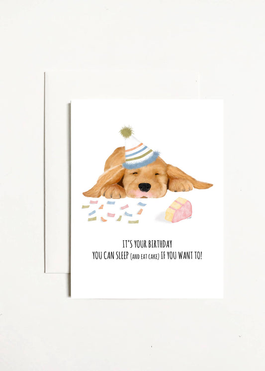 It's Your Birthday You Can Sleep (and eat cake) If You Want!