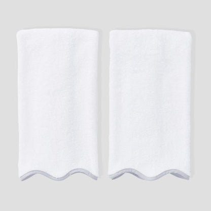 Weezie - Scallop Bath Hand Towels (Pair)