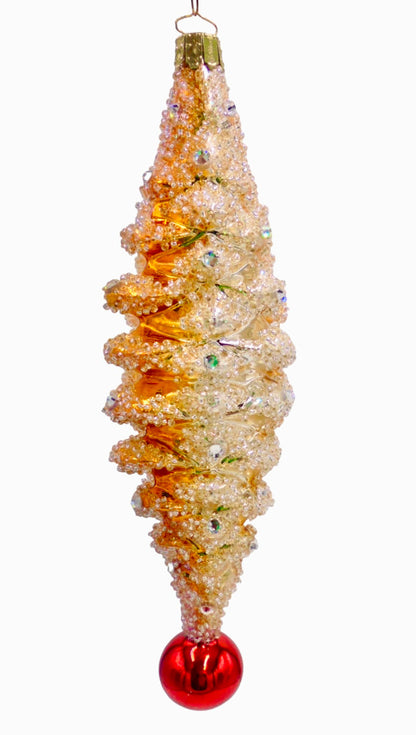 Crystal Cone Ornament