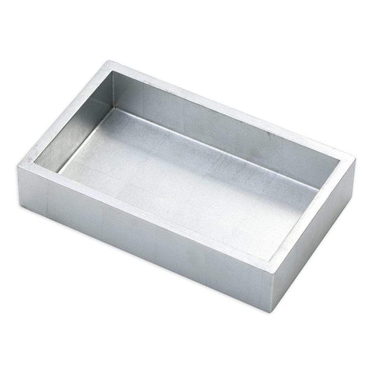 Silver Lacquer Towel Napkin Holder in Silver