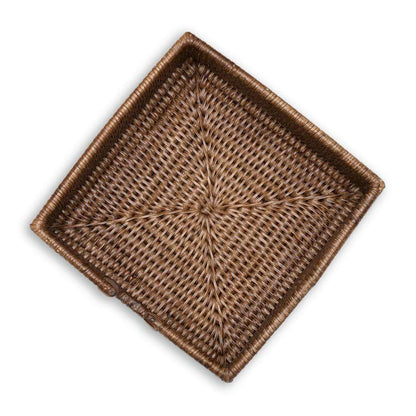 Rattan Luncheon Napkin Holder - Brown