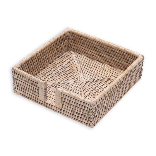 Rattan Luncheon Napkin Holder - White Natural