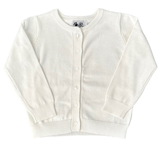 White Classic Cardigan
