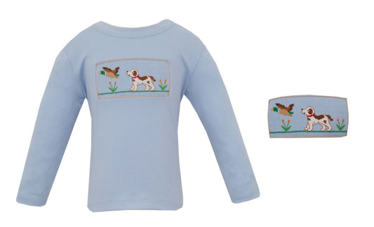 Hunting Dog Blue LS T-Shirt