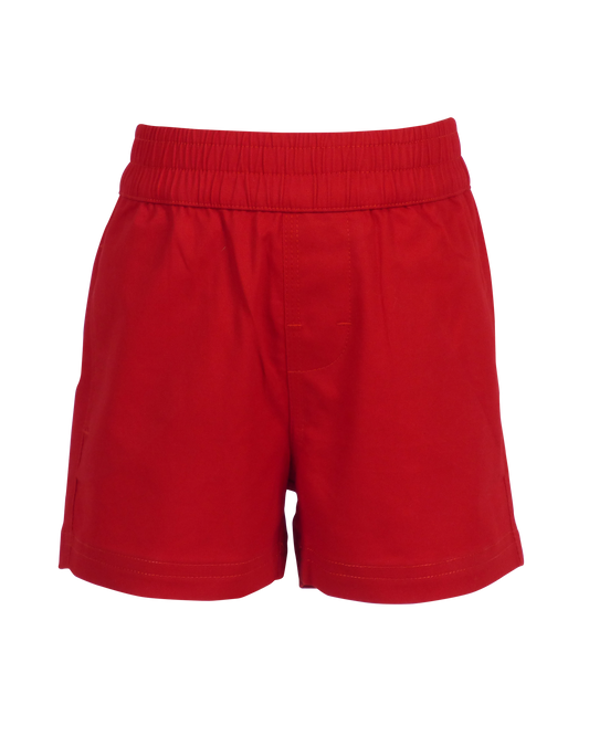 Red Pull-On Shorts
