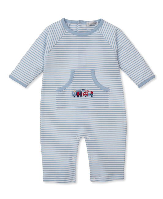 Blue Stripe Playsuit - Fight The Fire