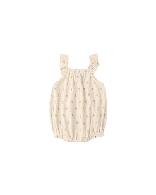 Ribbed Ruffle Buttercup Romper