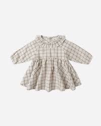 Simone Dress Blue Plaid
