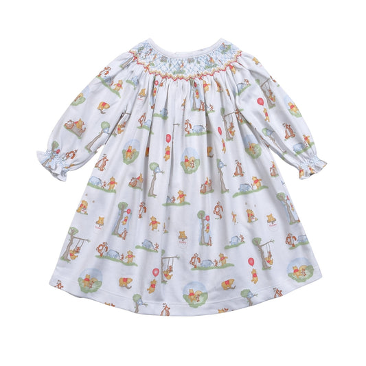 Pooh and Friends Hand Smocked Bishop Dress
