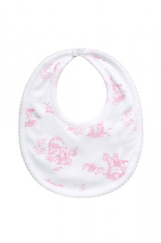 Toile Baby Bib