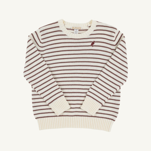 Isaac`s Sweater - Gray Brown Stripe