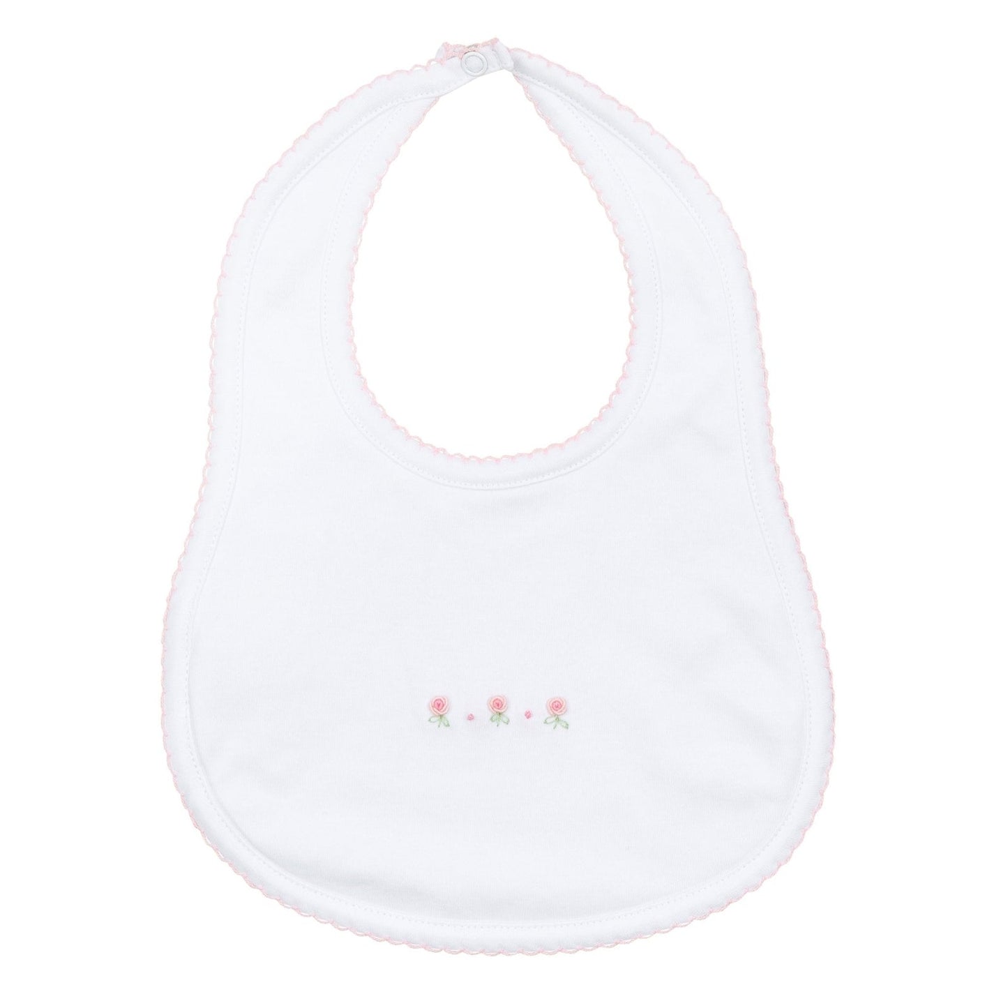 3 Pink Roses Bib
