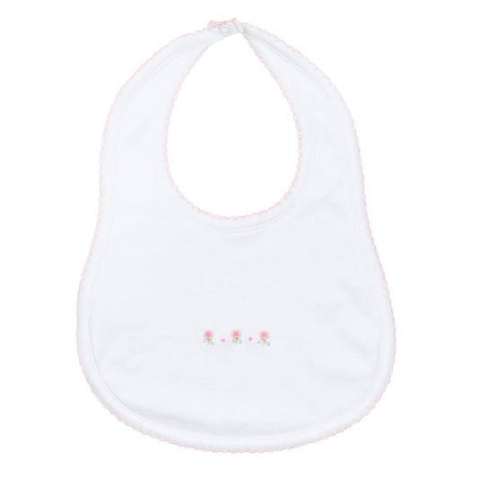 3 Pink Roses Bib