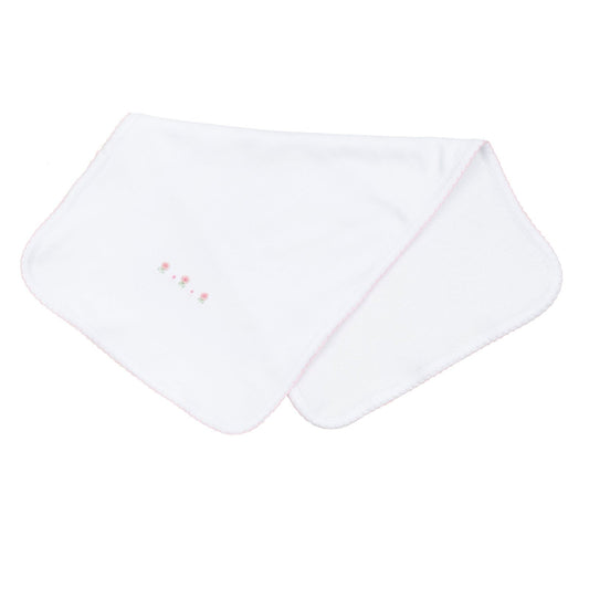 3 Pink Roses Burp Cloth