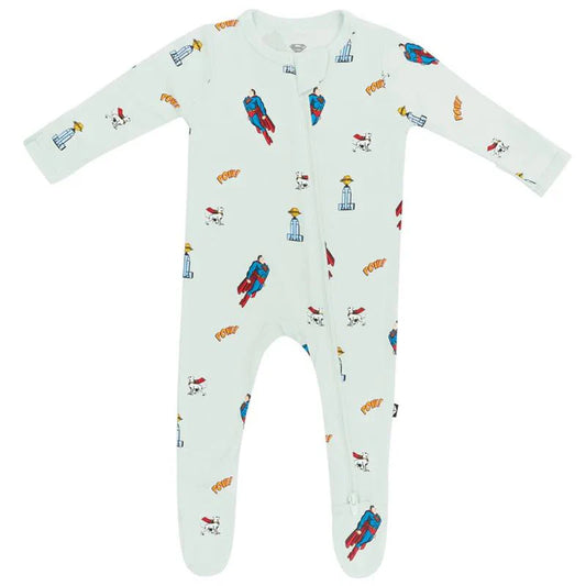 Zippered Footie in Superman