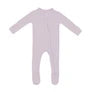 Ribbed Zip Footie -Wisteria