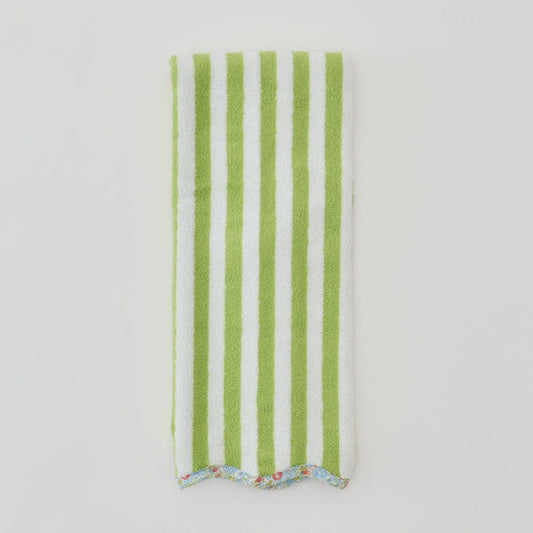 Scallop Tennis Towel - Lawn Striped Liberty