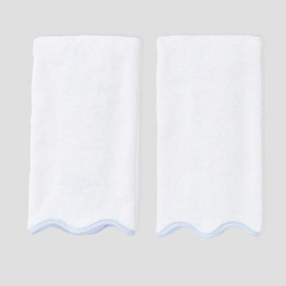 Weezie - Scallop Bath Hand Towels (Pair)