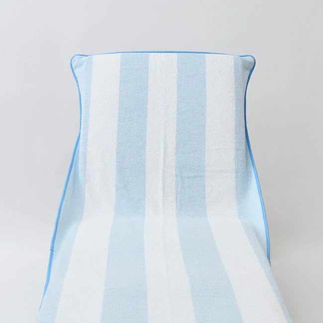 Pool Lounge Cover - Light Blue Stripe