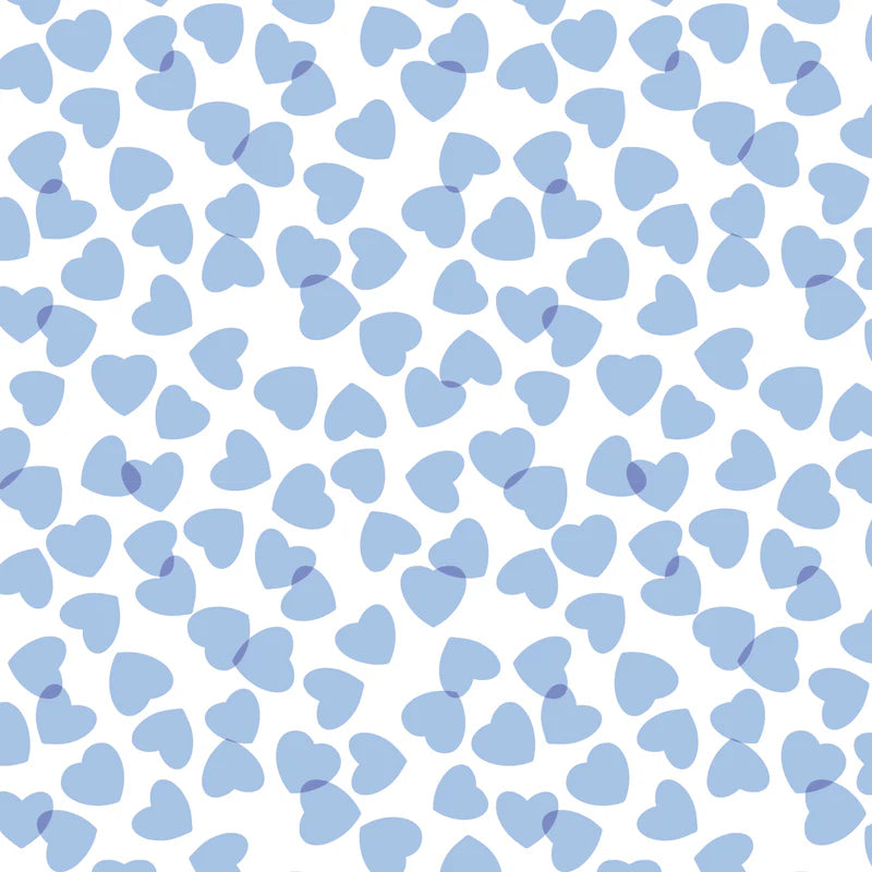 Parker Boys' Zipper Pajama - Confetti Hearts Blue