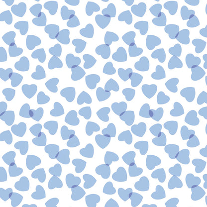 Parker Boys' Zipper Pajama - Confetti Hearts Blue