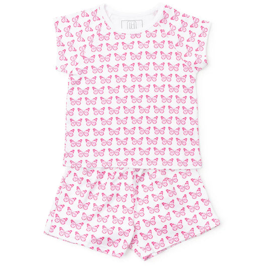 Emery Girl's Short Set - Butterflies