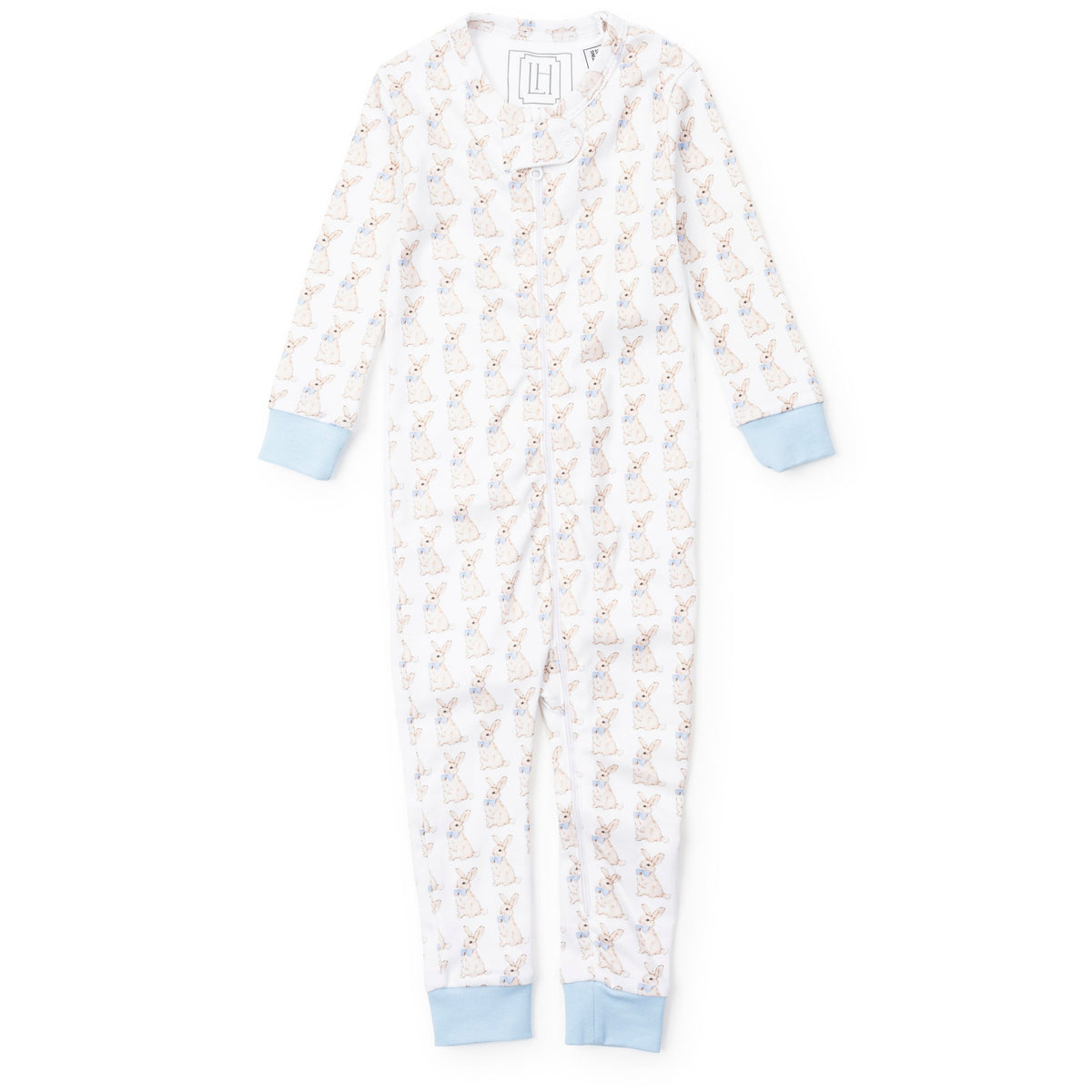 Parker Boys Zip PJ - Blue Bunny