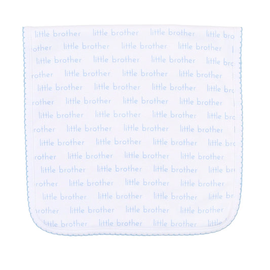 Little Brother Print Burp Cloth