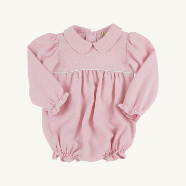 Long Sleeve Britt Bubble - Pink Herringbone