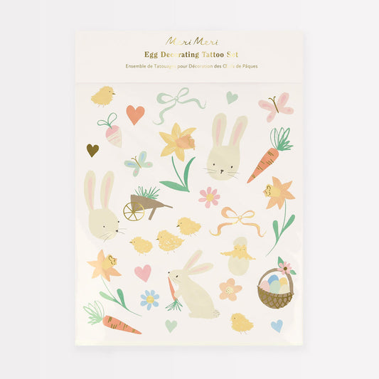 Egg Decorating Tattoo Sticker Set