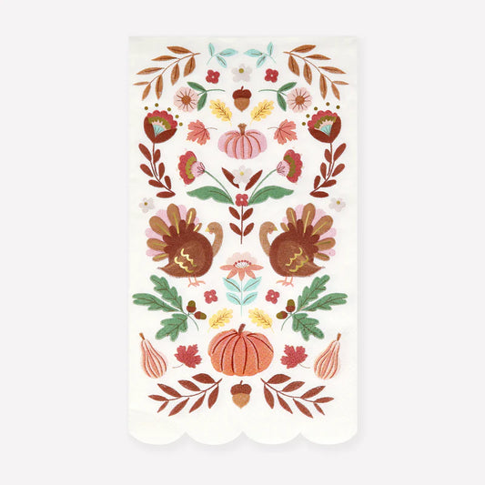 Folk Fall Guest Towels