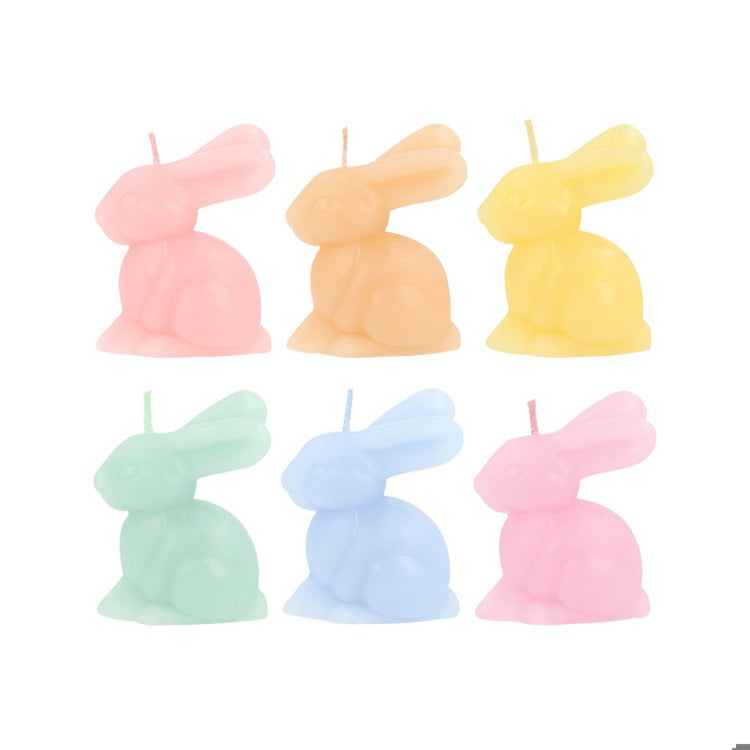 Mini Bunny Candles (x 6)