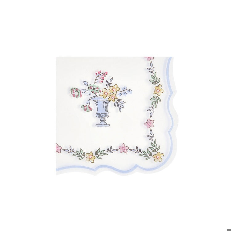 Chintz Border Small Napkins (x 16)