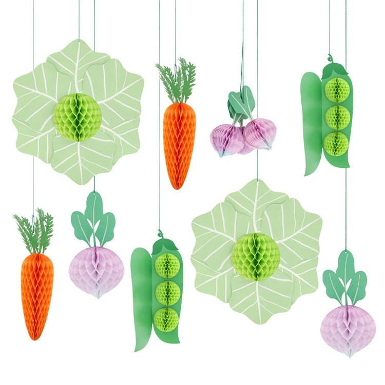 Giant Vegetable Decorations (x 10)