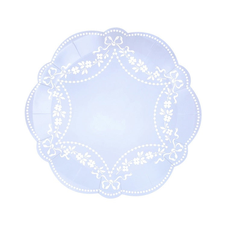 Rococo Blue Side Plates (x 8)
