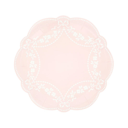 Rococo Pink Side Plates (x 8)