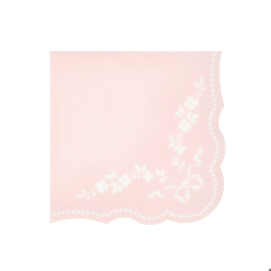 Rococo Pink Large Napkins (x 16)