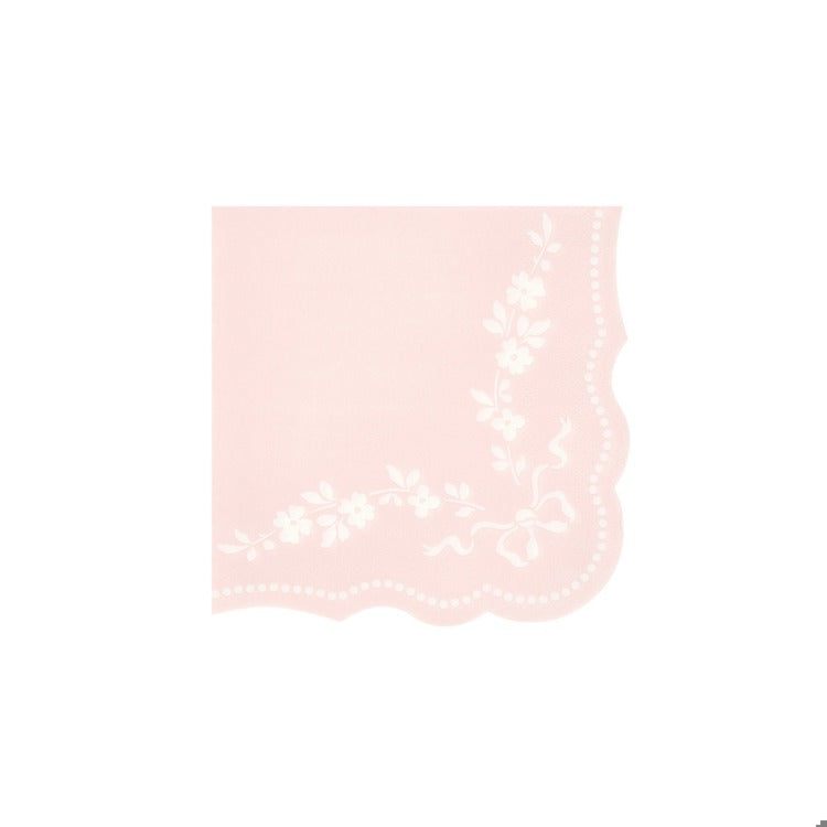 Rococo Pink Small Napkins (x 16)