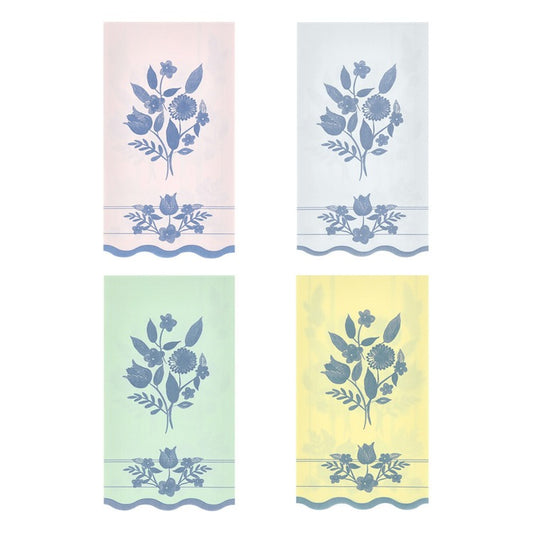 Vintage Botanical Guest Towels (x 16)